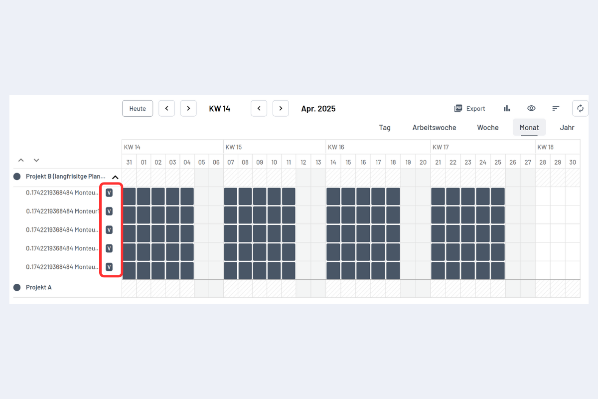 Marquage du poste vacant